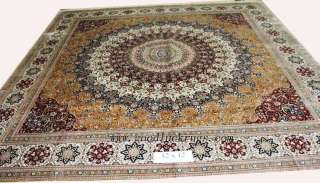  Handmade Super Fine 100% Pure Silk Oriental Persian Tabriz Area Rug