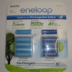 NEW SANYO Eneloop Rechargeable Batteries 10 AA  