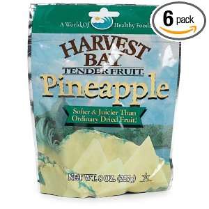 Harvest Bay Tenderfruits, Pineapple, 8 Ounce Bags (Pack of 6)