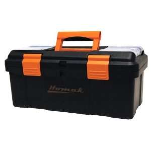 Homak BK00116004   Black Plastic Tool Boxes with Beveled Lid     Homak 