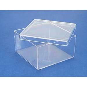 Storage Box, Friction Fit Plastic, 5 1/4 x 5 x 1 5/16  
