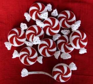 Lantern Moon Crochet Peppermint Sewing Knitting Tape Measure Stocking 