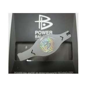 Power Balance Sport Bracelet Clear with Black Lettering 