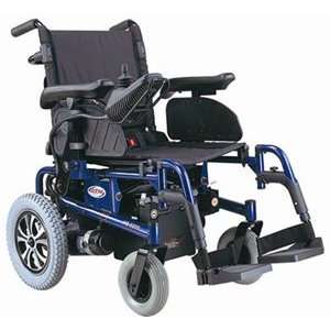  Folding Power Chair, Blue with White Glove Service: Health 