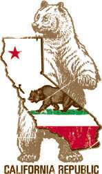 California Republic State Flag & Bear California Shirts California T 