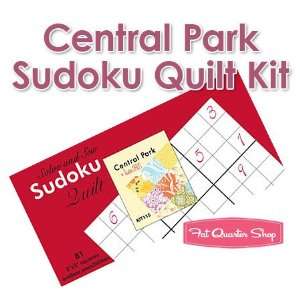 Central Park Sudoku Quilt Kit   Moda Fabrics: Arts, Crafts 
