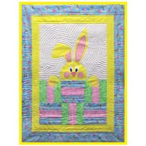 Peek A Boo Bunny quilt kit, perfect for a quick easy baby gift or for 