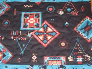 Handmade Table Runner Cherokee Southwest Navajo quilted  