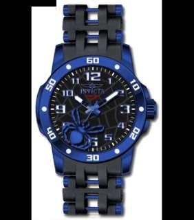 Invicta 10296 Mens Sea Spider Floating Spider Black Blue Ionic Plated 