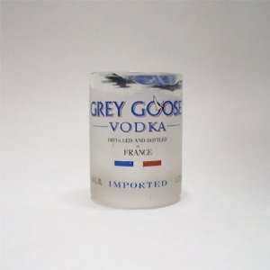   Grey Goose Recycled Bottle Glass   12 oz Rocks Glass: Kitchen & Dining