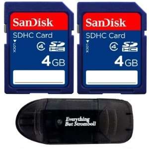 com Sandisk 8GB (4GB x2  8GB) SDHC Secure Digital SD HC Memory Card 