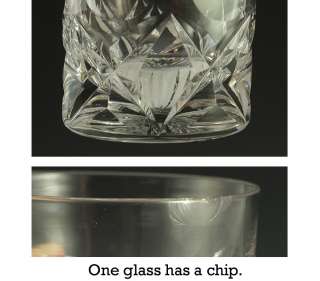 12 WONDERFUL QUALITY HEAVY THICK CUT GLASS TUMBLERS  