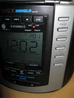 Timex T600B CD AM FM Alarm Clock Nature Sound Machine FedxGnd  