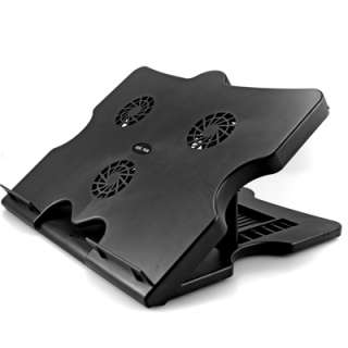 15 Adjustable Notebook Laptop Cooling Cooler Pad Stand With 3 Fan 4 