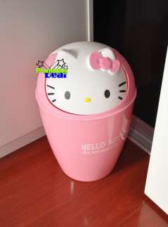 Hello Kitty Trash Can Waste Garbage Bin 12 Height Pink  