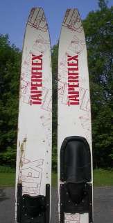 VINTAGE Wooden 67 Waterskis TAPERFLEX Water Skis  