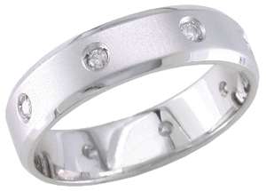  IS A SOLID 14K WHITE GOLD MENS THICK 7MM COMFORT FIT WEDDING BAND 