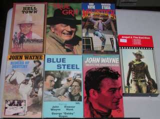 John Wayne VHS Movie Lot True Grit Western Hell Town  