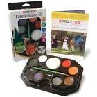   Scary Face Painting Kit With Guide 50+ faces Halloween Paint fun party
