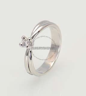 Damiani 18K White Gold & Diamond Engagement Ring   Very Feminine 