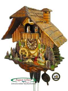 Black Forest Cuckoo Clock 1 Day Music Boy at Well NEW  