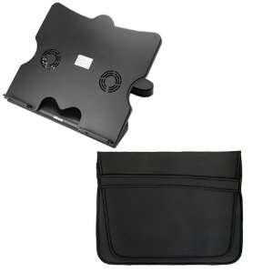 com GTMax Neoprene Flip Case + USB Adjustable Cooling Pad with 2 Fan 