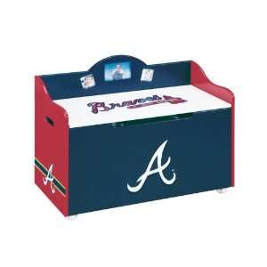  Atlanta Braves Wood Wooden Toy Box Chest: Home & Kitchen