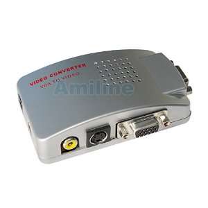 USB Power PC VGA to TV AV RCA S Video Video Converter Adapter Switch 