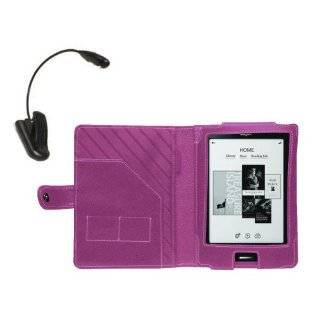 Navitech Pink Leather Flip Carry Case & Night Reading Light For The 