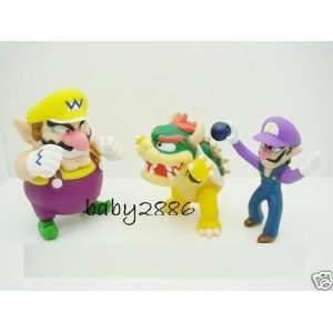 Super Mario Bro Action Figure Toy 3pcs/set: Toys & Games