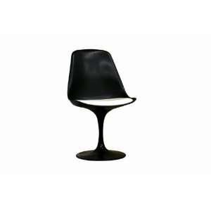  Black & White Plastic Side Chair: Office Products