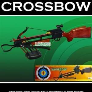   lbs Recurve Hunting Crossbow Wooden Stock + 2 Bolts