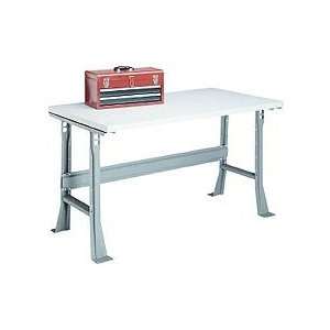  48 X 30 Plastic Square Edge Work Bench  Fixed Height   1 5 